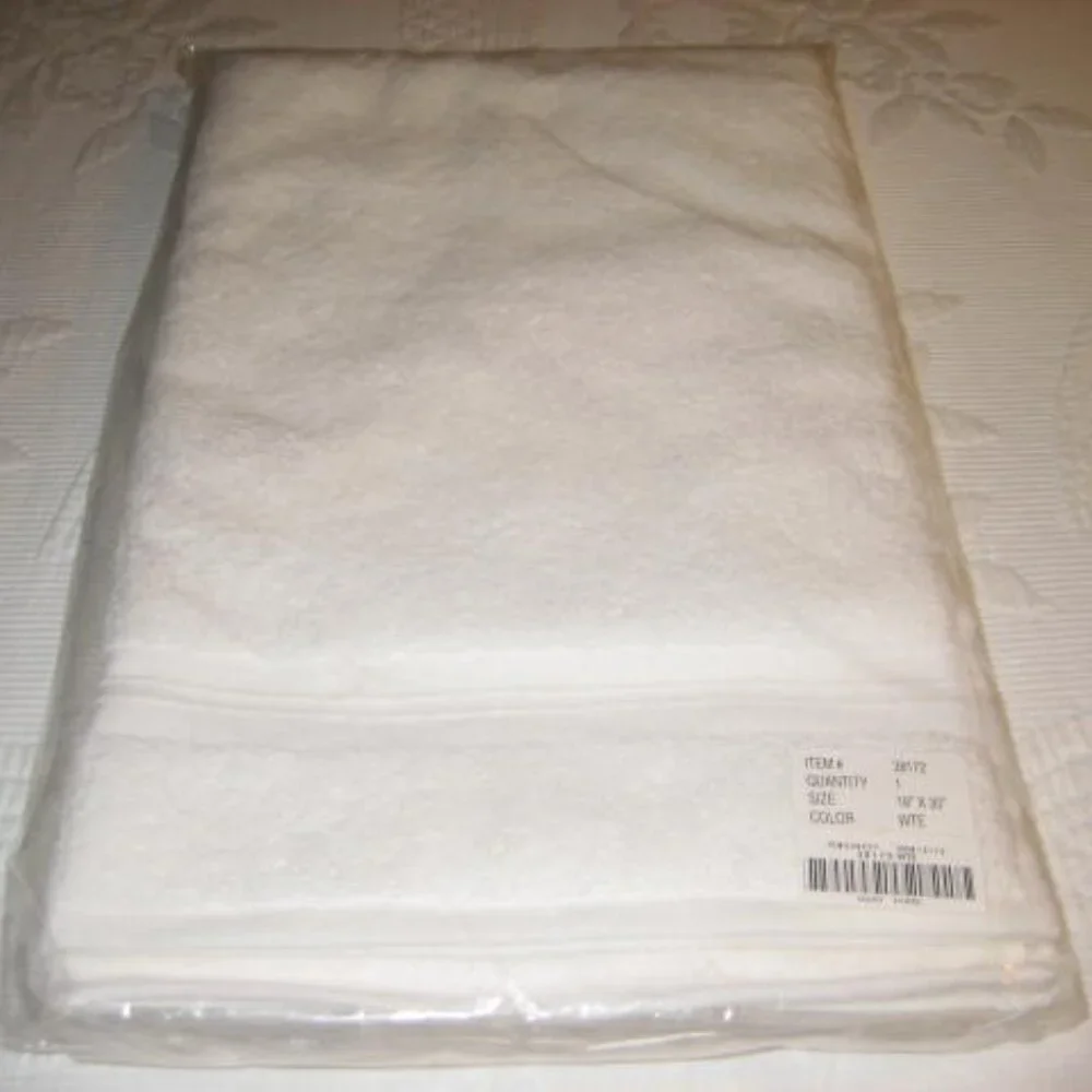 NWT Set of 2 Sundance Hand Towels White Original Package Cotton Made in Turkey